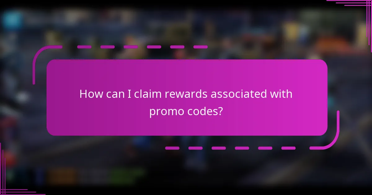 How can I claim rewards associated with promo codes?