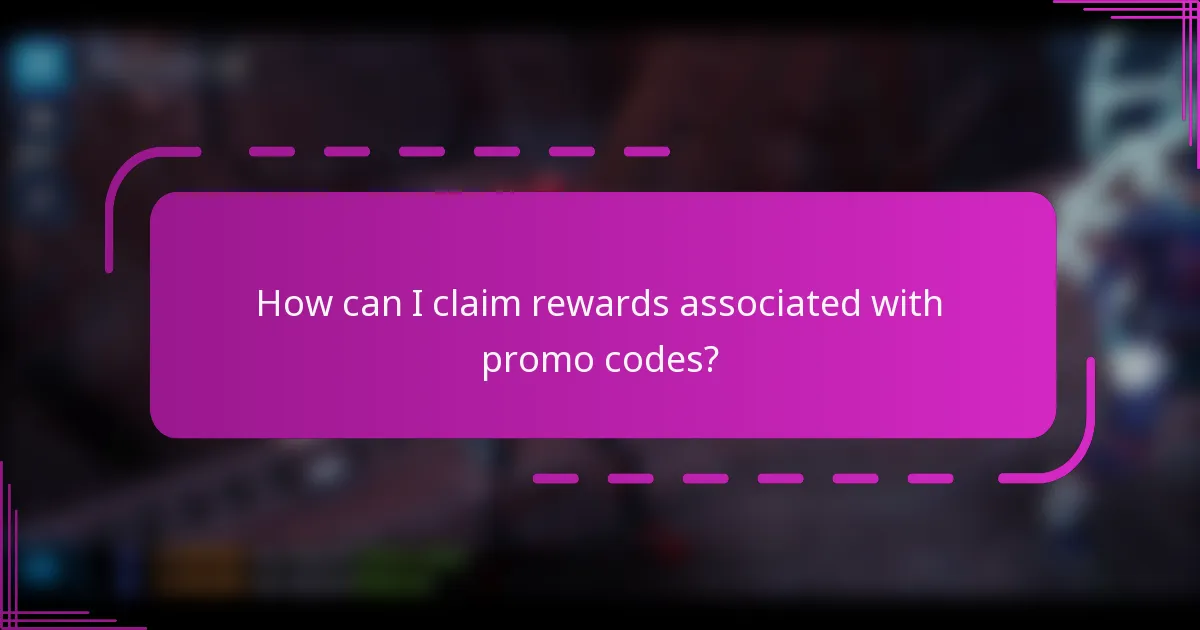 How can I claim rewards associated with promo codes?