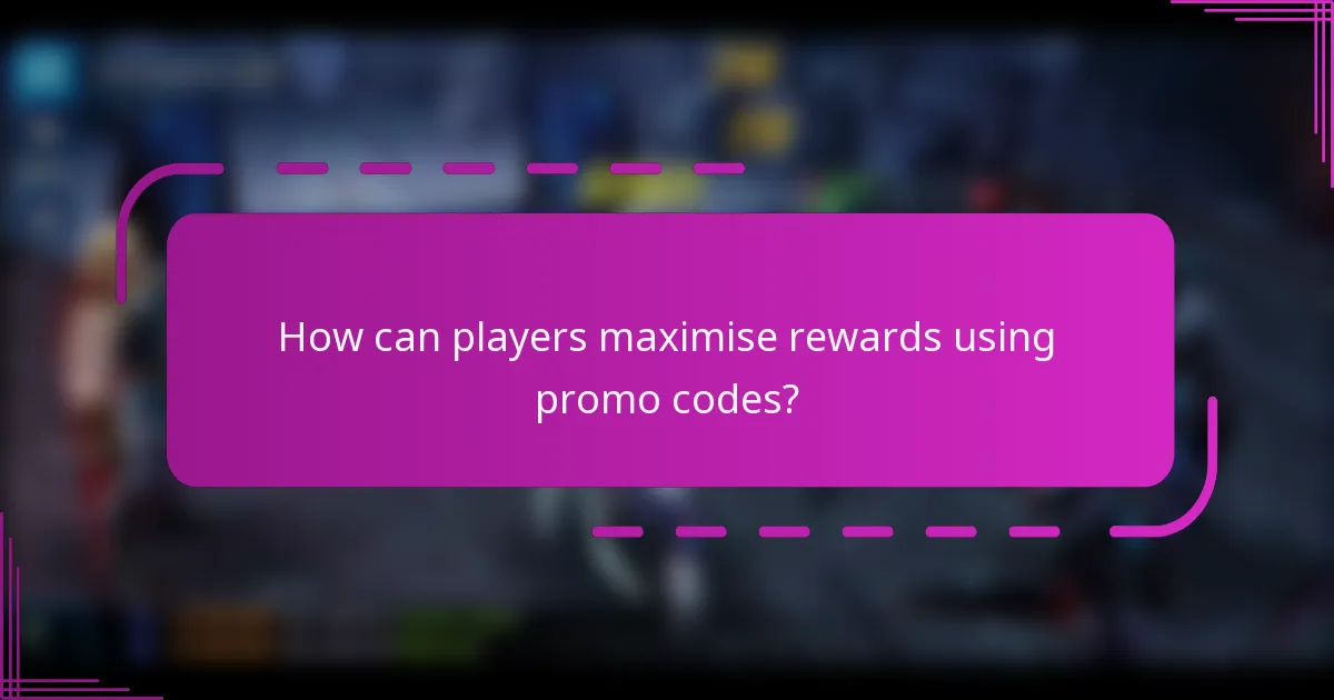 How can players maximise rewards using promo codes?