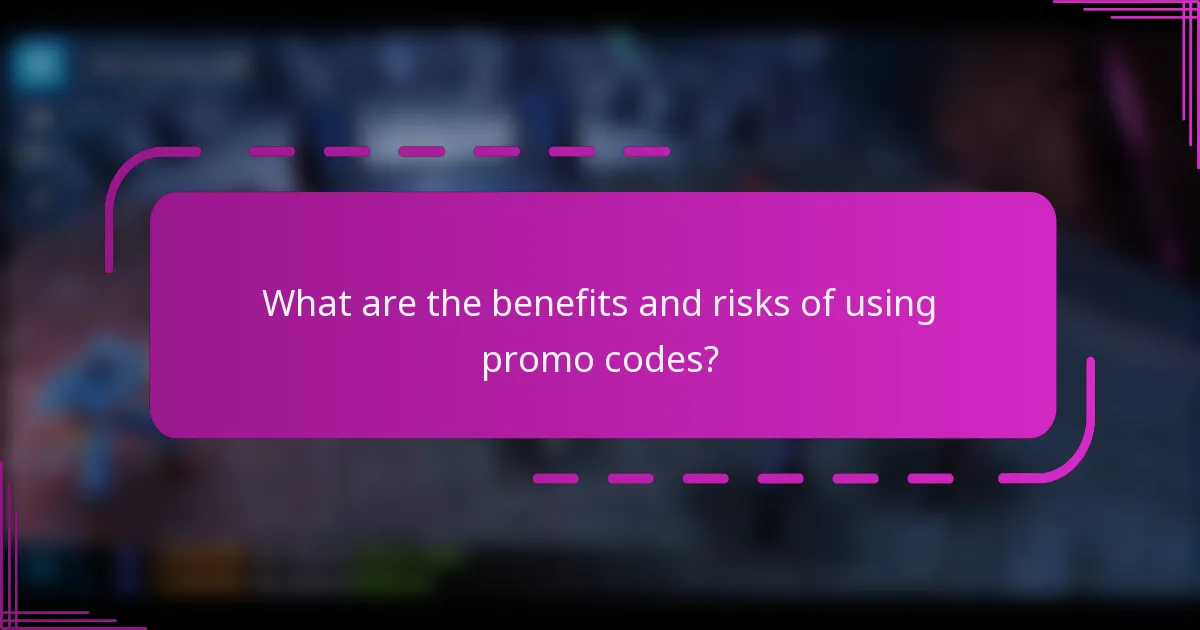 What are the benefits and risks of using promo codes?
