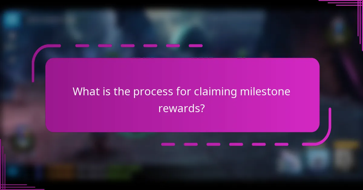 What is the process for claiming milestone rewards?