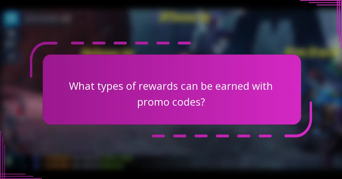 What types of rewards can be earned with promo codes?